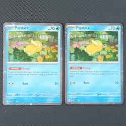 2x Psyduck 007 Black Star Promo Mega Evolution Pokemon MEP EN X2 NM Pack Fresh - Image 1