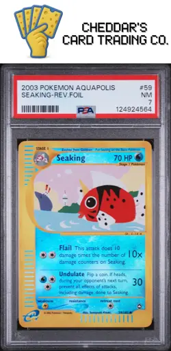 2003 Pokemon Aquapolis Seaking-Rev.Foil #59 PSA 7 (New Cert!) - Image 1