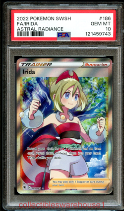 Pokemon Astral Radiance Irida 186 PSA 10 - Image 1