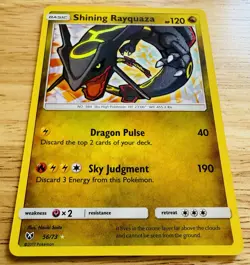 Shining Rayquaza 56/73 - Shining Legends Holo Secret Rare - Pokemon TCG Card NM - Image 2