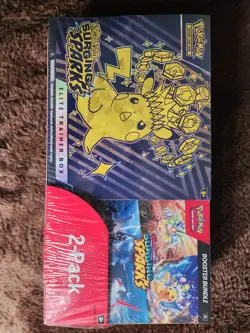 🔥Pokemon Surging Sparks Elite Trainer Box + Booster Bundle IN HAND - Image 1