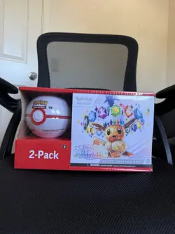 🔥 Pokemon Prismatic Evolutions 2-Pack Elite Trainer Box + Poke Ball Tin 🔥 NEW - Image 1