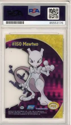 PSA Signed Dan Green Mewtwo Clear 150 Pokemon 2000 Topps - Image 2