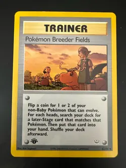 Pokemon Breeder Fields 1st Edition Neo Revelation 62/64 Pokemon TCG VLP - Image 1