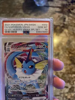 2021 Pokemon JPN SWSH Eevee Heroes Special Set Vaporeon VMAX 002 Full Art PSA 10 - Image 5