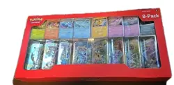Lot of 2 Pokemon TCG Prismatic Evolutions 8-Tin Costco Sets NEW Factory Sealed🔥 - Image 3