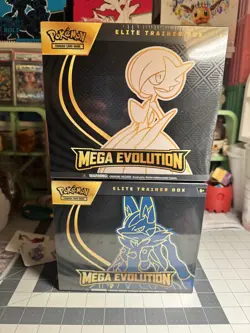 Pokemon Mega Evolution Elite Trainer Box ETB - Lot of 2 (Lucario + Gardevoir) - Image 1