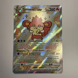 Simisear VSTAR GG37/GG70 Ultra Rare Crown Zenith Pokemon Card NM Condition - Image 1
