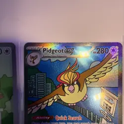 Pidgey Pidgeotto Pidgeot EX 197 Sir & IR Obsidian Flames Collectible Card - Image 5