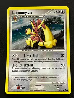 Lopunny 9/17 - Pop Series 9 Cosmos Holo Pokemon TCG Card LP - Image 1