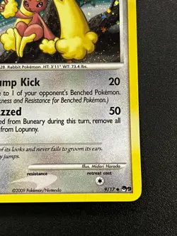 Lopunny 9/17 - Pop Series 9 Cosmos Holo Pokemon TCG Card LP - Image 3