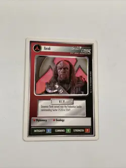 Star Trek CCG Personnel Klingon Torak Card - Image 1
