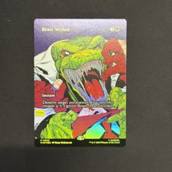 MTG - Beast Within (Borderless) Marvel Universe Eternal-Legal Foil NM - Image 2