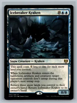 Magic The Gathering Kaldheim Icebreaker Kraken #063/285 MTG TCG CCG - Image 1