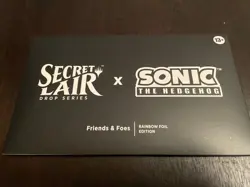 MTG Secret Lair x Sonic: Friends & Foes Foil Edition NEW SEALED - Image 1