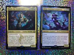 MTG Wilds of Eldraine (WOC) Mythic Regular 0003 Alela, Cunning Conqueror - Image 1