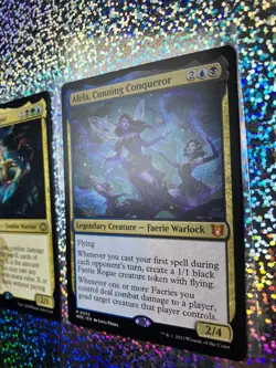 MTG Wilds of Eldraine (WOC) Mythic Regular 0003 Alela, Cunning Conqueror - Image 3