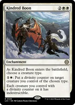 NM Kindred Boon, MTG, LCI Commander, Magic the Gathering, 129 - Image 1