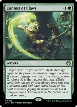 NM Contest of Claws, MTG, LCI Commander, Magic the Gathering, 12 - Image 1
