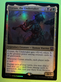 MTG Coram, the Undertaker Commander: Modern Horizons 3 0007 Foil Mythic - Image 1