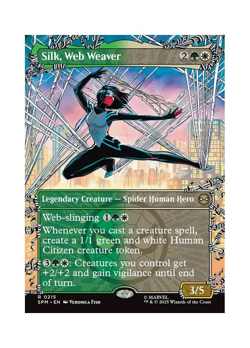 Magic the Gathering MTG SPM Silk, Web Weaver 215 Regular Near Mint - Image 1