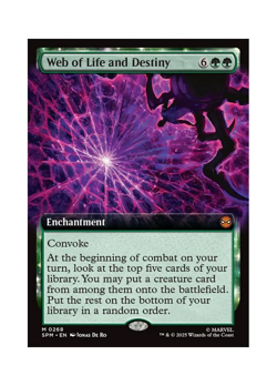 Magic the Gathering MTG SPM Web of Life and Destiny 268 Regular Near Mint - Image 1