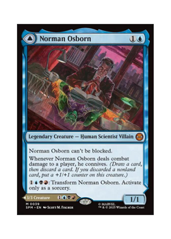 Magic the Gathering MTG SPM Norman Osborn // Green Goblin 39 Regular Near Mint - Image 1