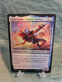 Sun-Spider, Nimble Webber, FOIL, Spider-Man MTG, Magic The Gathering, NM - Image 1