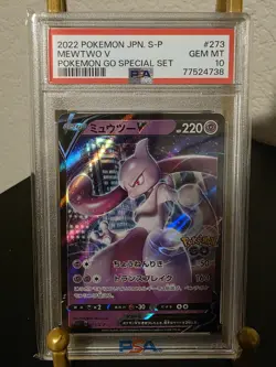 PSA 10 GEM MINT 2022 JAPANESE S PROMO MEWTWO V POKEMON GO SPECIAL SET #273 - Image 1