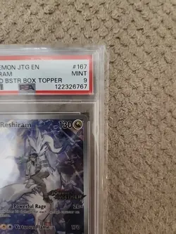 2025 Pokemon Journey Together N's Reshiram Box Topper Stamped Promo #167 PSA 9 - Image 2