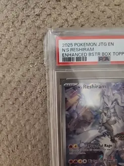 2025 Pokemon Journey Together N's Reshiram Box Topper Stamped Promo #167 PSA 9 - Image 3