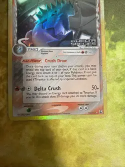 Tyranitar EX Delta Species 16/113 Reverse Holo Rare Stamped Pokemon TCG - Image 3