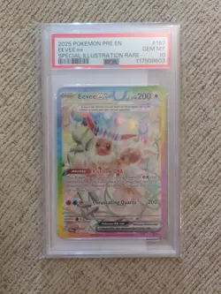 2025 Pokemon PRE Prismatic Evolutions Eevee EX #167/131 SIR PSA 10 Gem Mint - Image 1