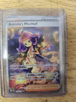Pokemon Acerola's Mischief SIR: Mega Evolutions 183/132 NM English Pack Fresh - Image 1