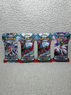 Pokemon Paradox Rift Sleeved Booster Packs 4 Pack - Image 1