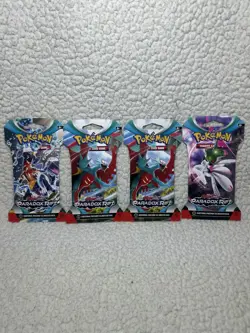 Pokemon Paradox Rift Sleeved Booster Packs 4 Pack - Image 3