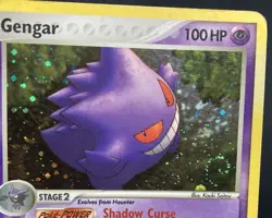 Gengar Holo Rare EX Legend Maker (2006) Pokemon #5/92 Moderately Played Swirl - Image 2