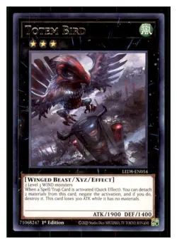 Yugioh Totem Bird LED8-EN054 Rare Legendary Duelists: Synchro Storm LP - Image 1