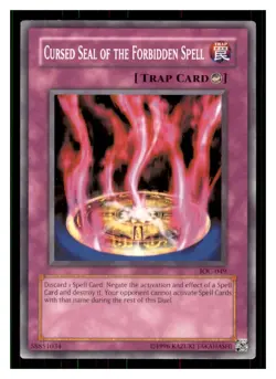 Yugioh Cursed Seal of the Forbidden Spell IOC-049 Invasion of Chaos LP - Image 1