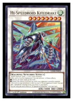 Yugioh Hi-Speedroid Kitedrake LED8-EN018 Rare LP - Image 1