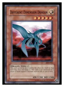 Yugioh Different Dimension Dragon DCR-015 Super Rare Dark Crisis LP - Image 1