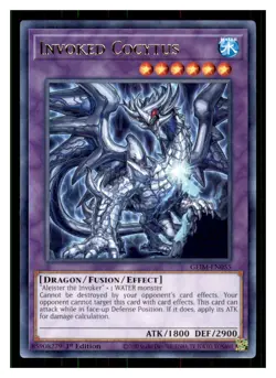 Yugioh Invoked Cocytus GEIM-EN055 Rare Genesis Impact LP - Image 1