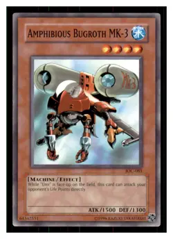 Yugioh Amphibious Bugroth Mk-3 IOC-081 Invasion of Chaos LP - Image 1