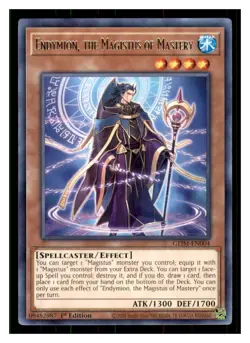Yugioh Endymion, the Magistus of Mastery GEIM-EN004 Rare Genesis Impact LP - Image 1
