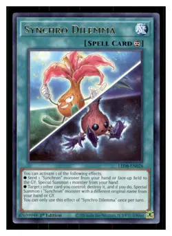 Yugioh Synchro Dilemma LED8-EN026 Rare Legendary Duelists: Synchro Storm LP - Image 1