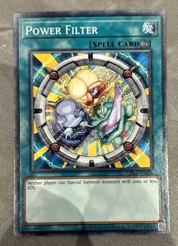 YUGIOH POWER FILTER COMMON NM OP16-EN018 - Image 1
