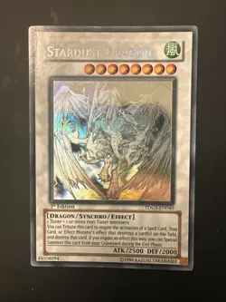 Yugioh Stardust Dragon Ghost Rare TDGS-EN040 The Duelist Genesis 1st Edition - Image 1
