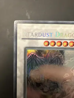 Yugioh Stardust Dragon Ghost Rare TDGS-EN040 The Duelist Genesis 1st Edition - Image 2