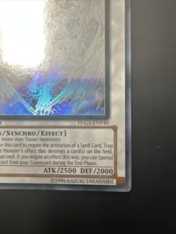 Yugioh Stardust Dragon Ghost Rare TDGS-EN040 The Duelist Genesis 1st Edition - Image 5