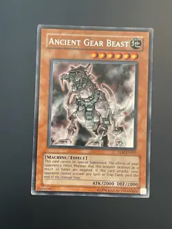 Yu-Gi-Oh! Yugioh TCG Ancient Gear Beast TLM-EN007 Unlimited Rare Lost Millennium - Image 1